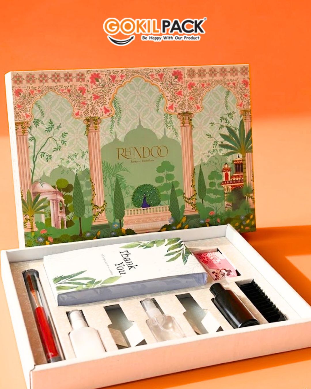 Berbagai kegunaan softbox Gokil Pack untuk skincare, hampers, dan gift box