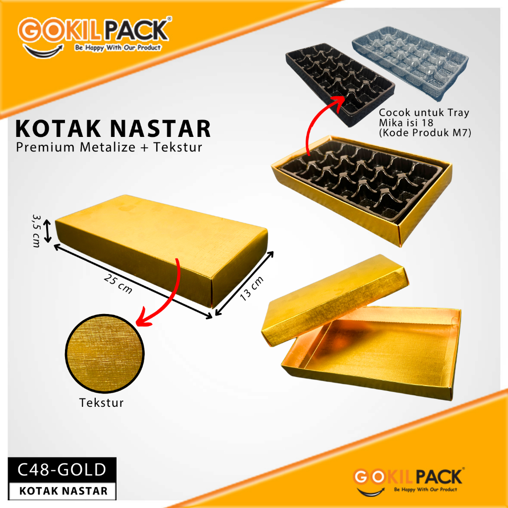 Box Coklat / Kotak Kue Nastar Mika/ Box Kado Hampers / BoxHologram Souvenir/ C48 - Image 3