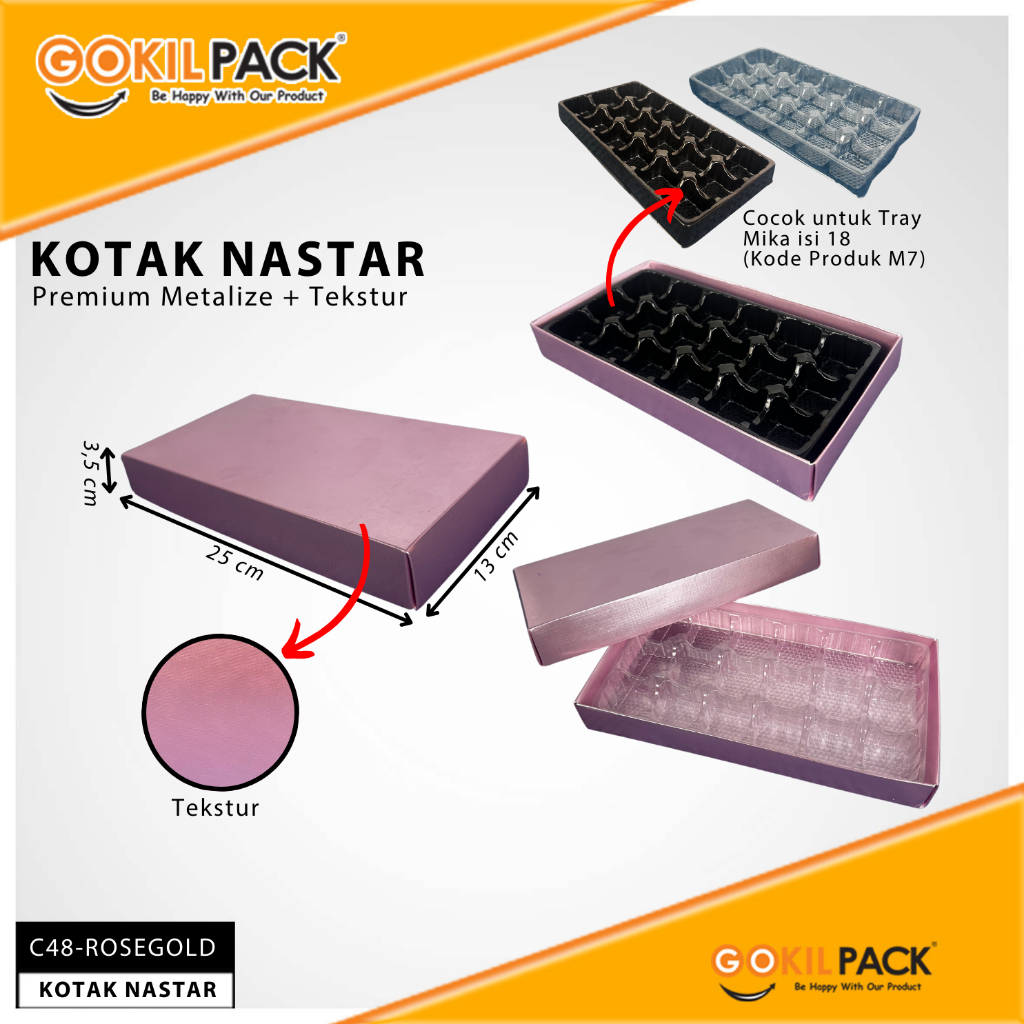 Box Coklat / Kotak Kue Nastar Mika/ Box Kado Hampers / BoxHologram Souvenir/ C48 - Image 6