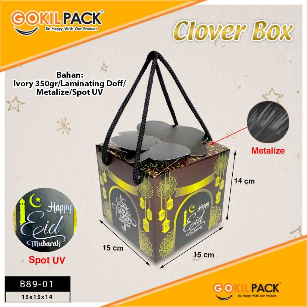 Box Hamper Kotak Lebaran Idul Fitri Dus Packaging Hologram - B88 - Image 5
