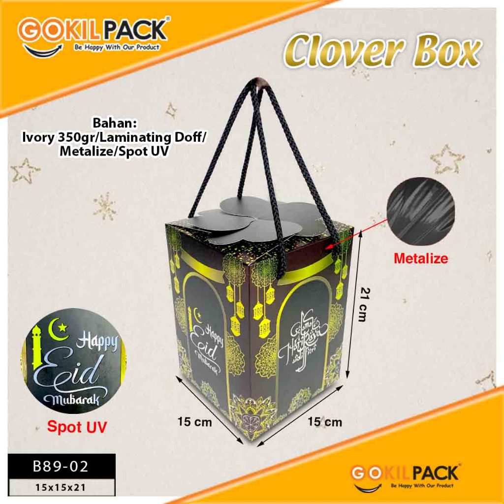 Box Hamper Kotak Lebaran Idul Fitri Dus Packaging Hologram - B88 - Image 6