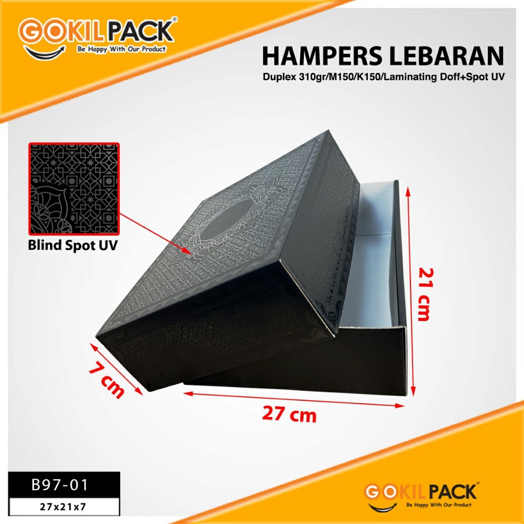 Box Hampers Idul Fitri / Kotak Kado Lebaran / Gift Box / Kardus / B97 - Image 2