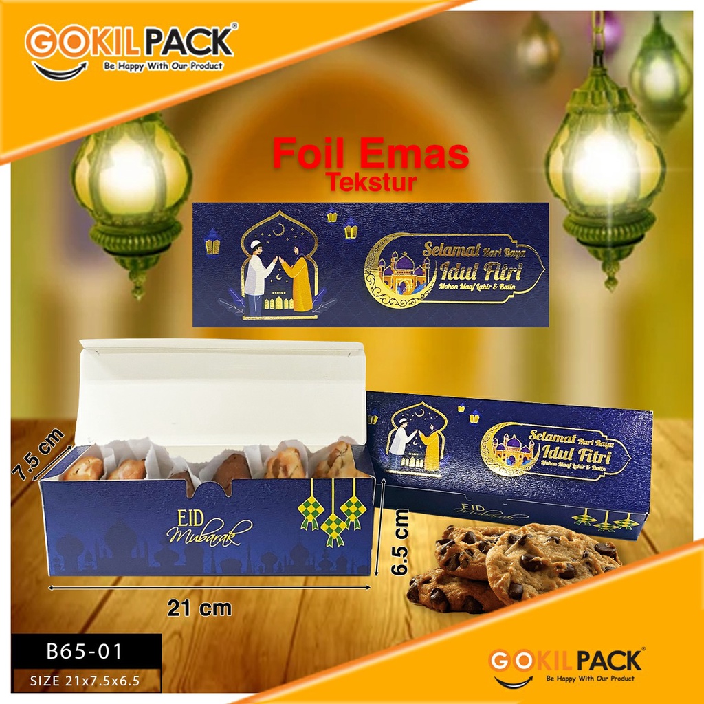 Box Hampers Idul Fitri - Dus Lebaran - Packaging Kue - B65 - Image 2
