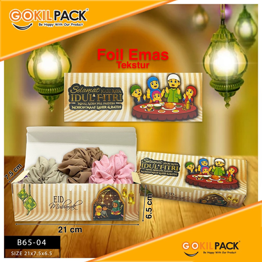 Box Hampers Idul Fitri - Dus Lebaran - Packaging Kue - B65 - Image 5