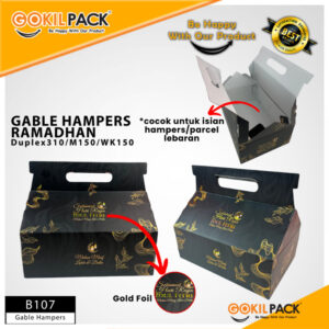 Box Hampers Lebaran / Box Kado Packaging Idul Fitri / Kotak Gable Ramadan / B107