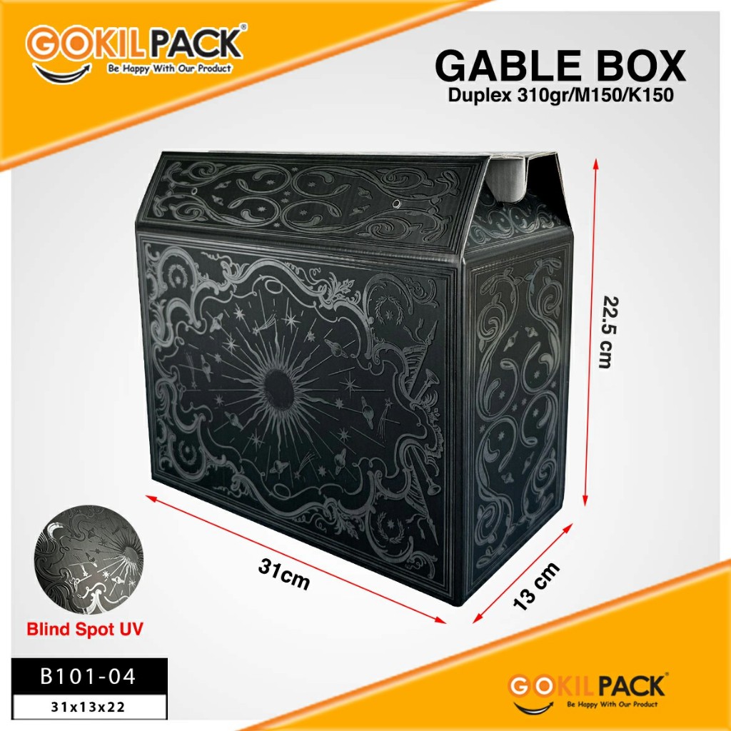 Box Kado - Gable Box - Kotak Hadiah  - Box Spot Uv - B101 - Image 4
