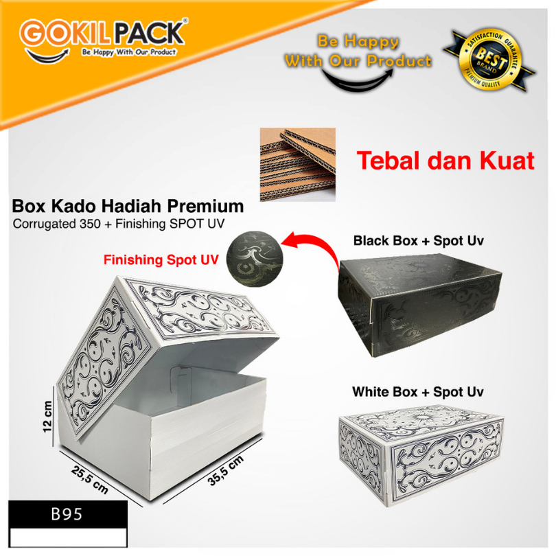 Box Kado - Kotak Hadiah Jumbo - Box Spot Uv - B95