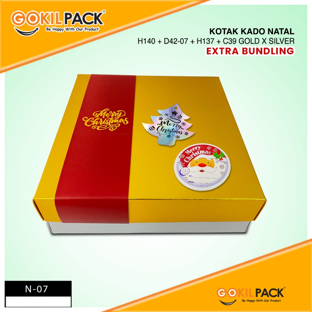 Box Kado - Kotak Hadiah Metalize - Special Natal - Gift Box Premium - N-07 - Image 2