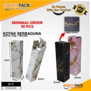Box Kado Kotak Packaging Parfum Dus Murah B79 - B79-01PUTIH
