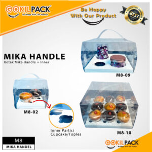 Box Mika / Kotak Kue  / Box Cupcake   Tatakan / Packaging Mika / M8