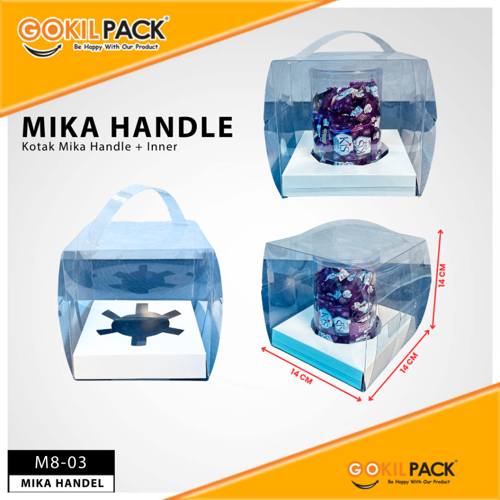 Box Mika / Kotak Kue / Box Cupcake Tatakan / Packaging Mika / M8 - Image 4