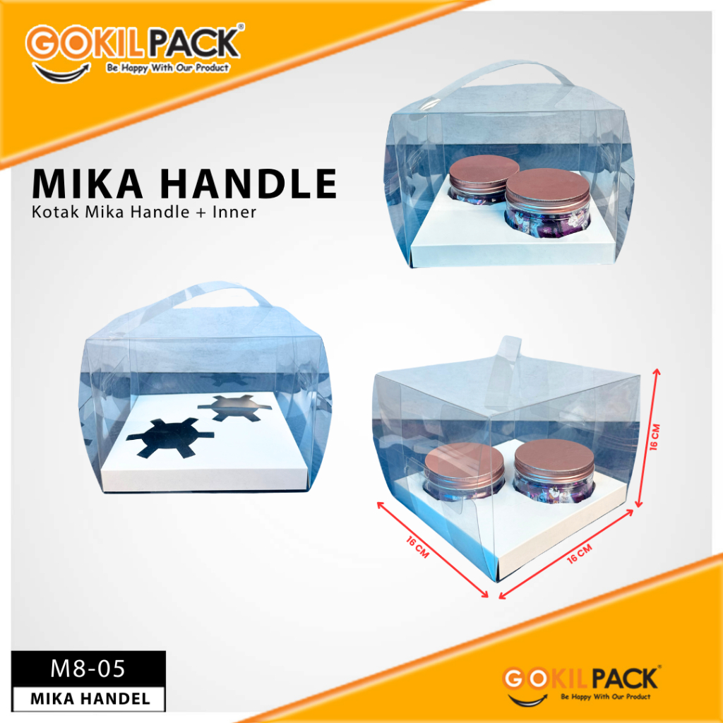 Box Mika / Kotak Kue / Box Cupcake Tatakan / Packaging Mika / M8 - Image 6