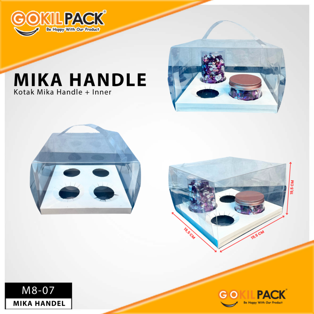 Box Mika / Kotak Kue / Box Cupcake Tatakan / Packaging Mika / M8 - Image 8