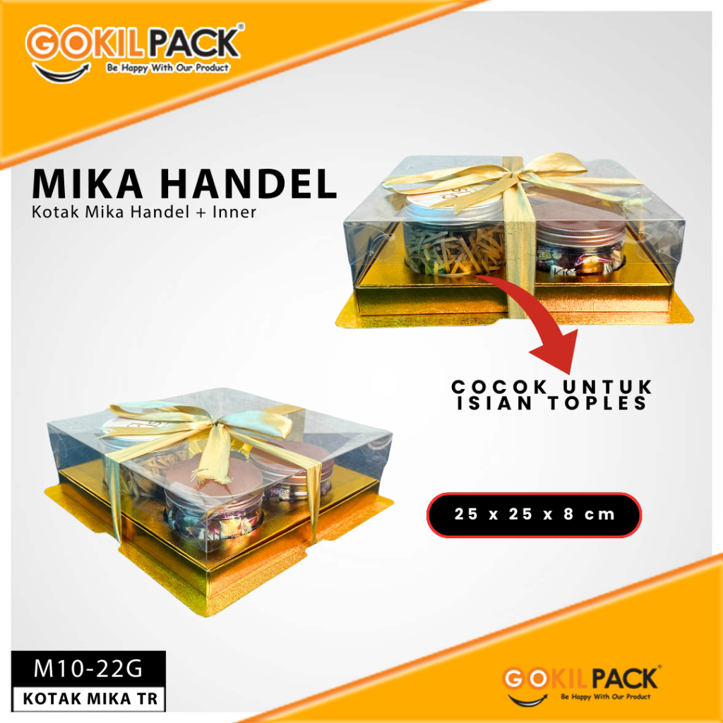 Box Mika / Kotak Kue Mika / Box Cupcake + Tatakan / Packaging Mika / 25x25 /tutup hologram M10 - Image 8