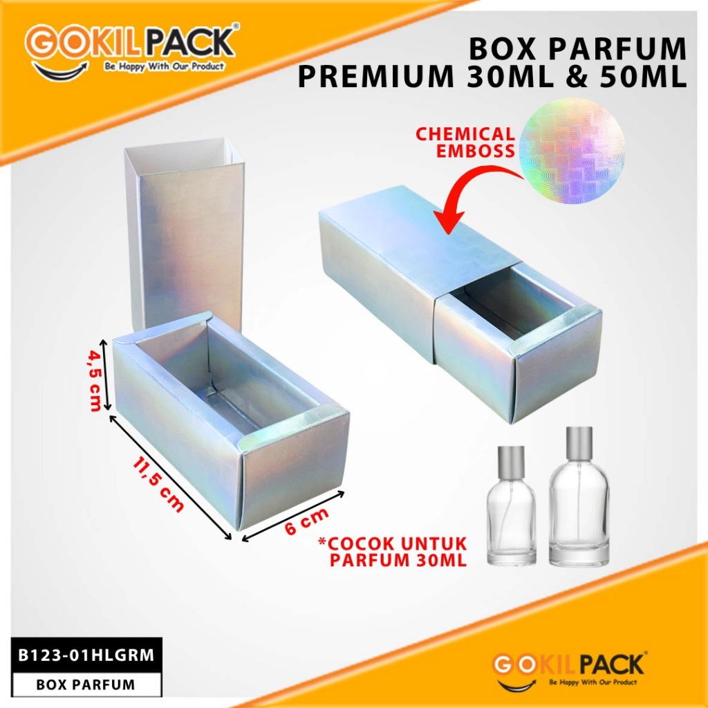 Box Parfum Chemical EMBOS 30- 50 Ml | Sliding Box|15.5x12x5-11.5x6x4.5cm| B123 - Image 3