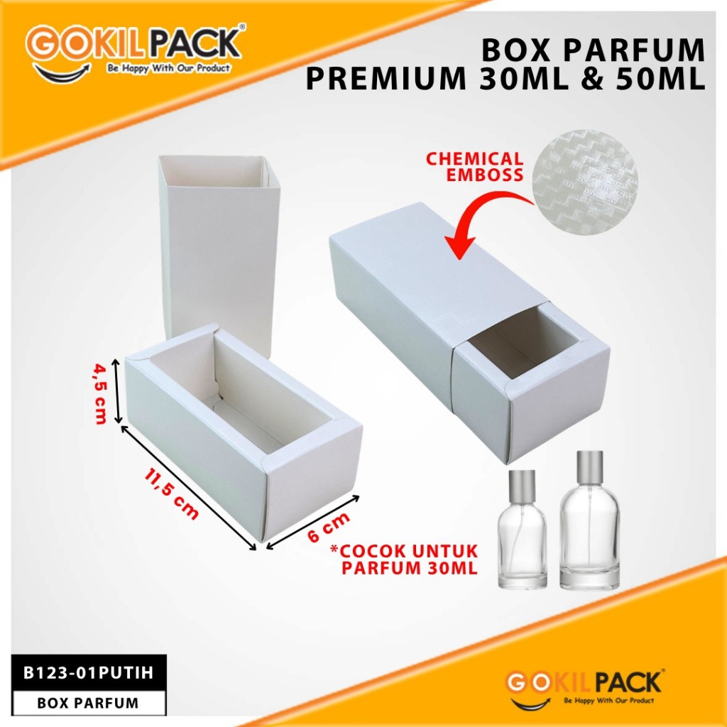 Box Parfum Chemical EMBOS 30- 50 Ml | Sliding Box|15.5x12x5-11.5x6x4.5cm| B123 - Image 4