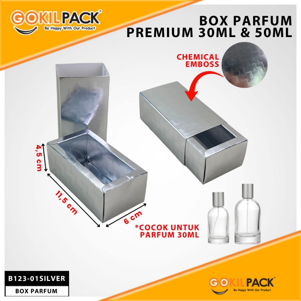 Box Parfum Chemical EMBOS 30- 50 Ml | Sliding Box|15.5x12x5-11.5x6x4.5cm| B123 - Image 5