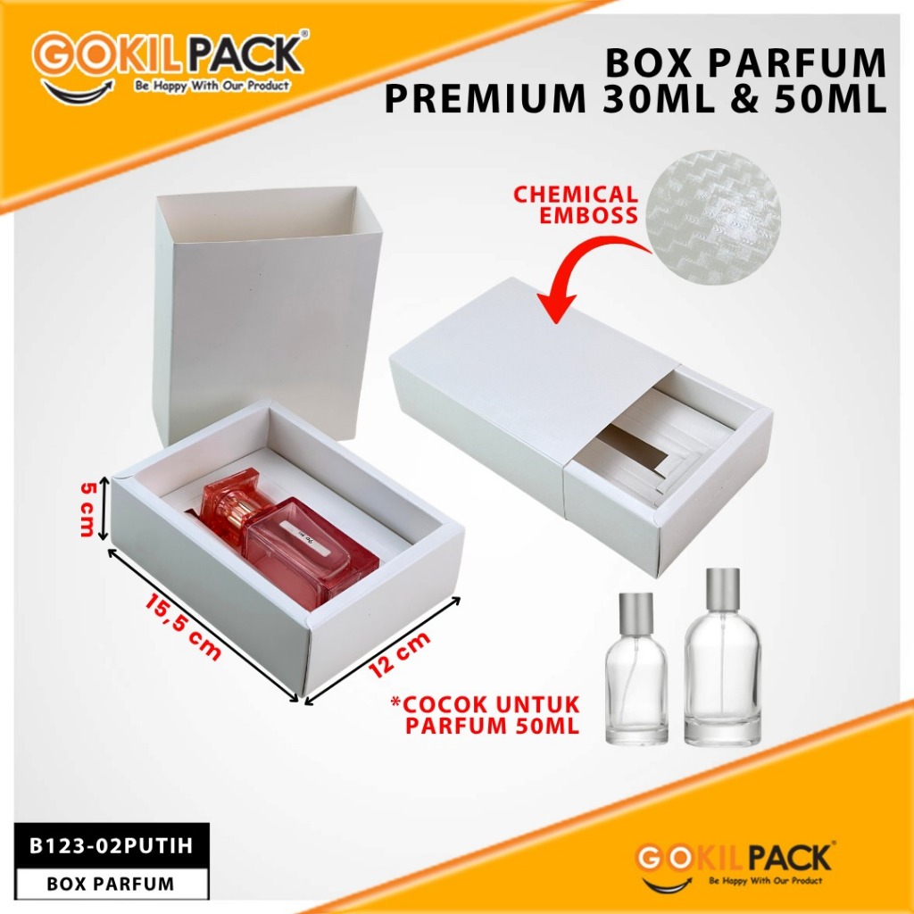 Box Parfum Chemical EMBOS 30- 50 Ml | Sliding Box|15.5x12x5-11.5x6x4.5cm| B123 - Image 7