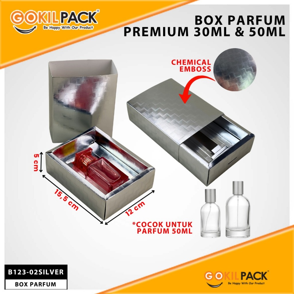 Box Parfum Chemical EMBOS 30- 50 Ml | Sliding Box|15.5x12x5-11.5x6x4.5cm| B123 - Image 8