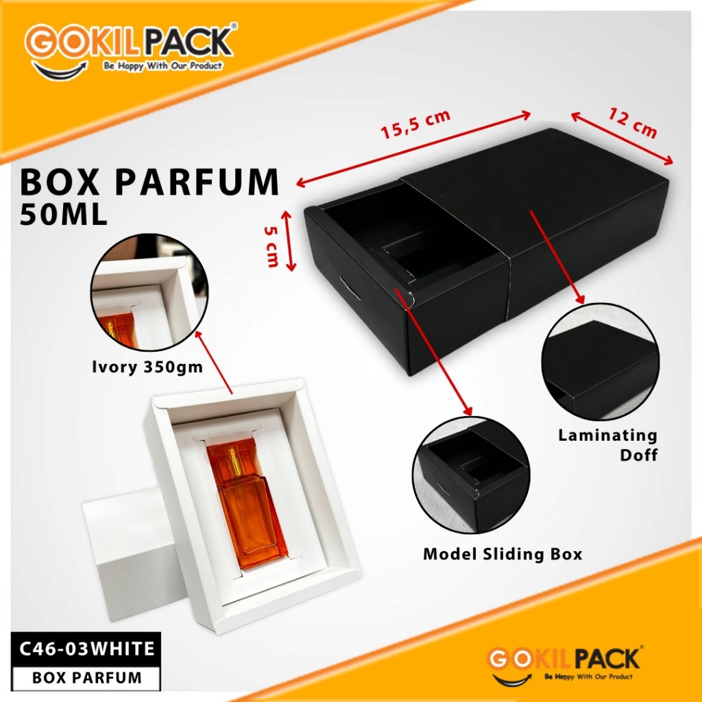 Box Parfum Polosan 30 ml / 50 ml | Sliding Box Parfum Lelabo  | C46 - Image 2