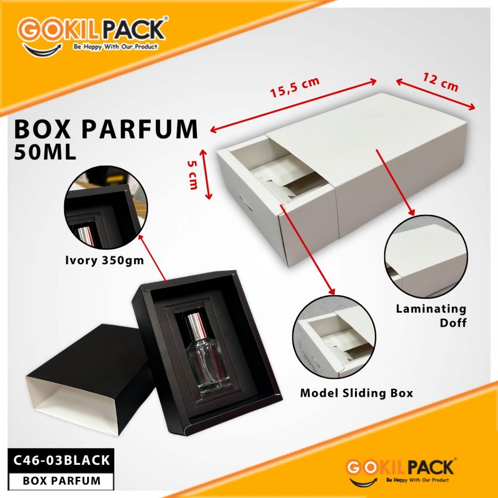 Box Parfum Polosan 30 ml / 50 ml | Sliding Box Parfum Lelabo  | C46 - Image 3