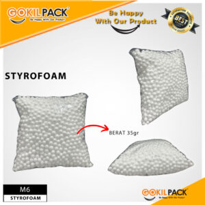 Butiran Gabus Sterofoam / Styrofoam Bola Putih Hiasan Souvenir / Aksesoris Hampers/M6
