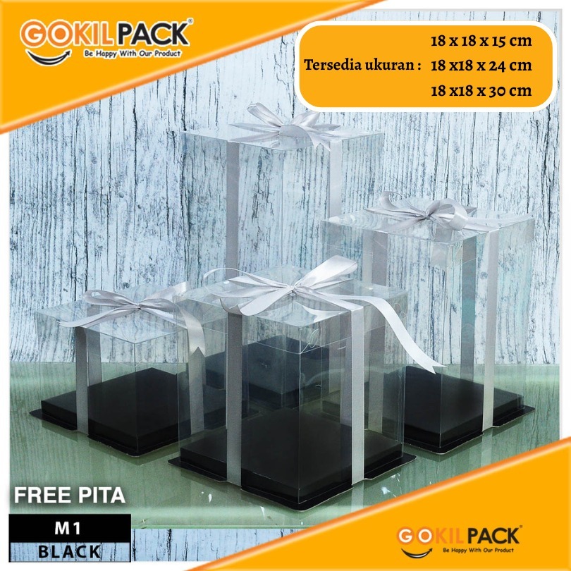 Box Mika Hadiah Gift Packaging Kotak Kue Hologram Murah Uk 30x30 - Image 5