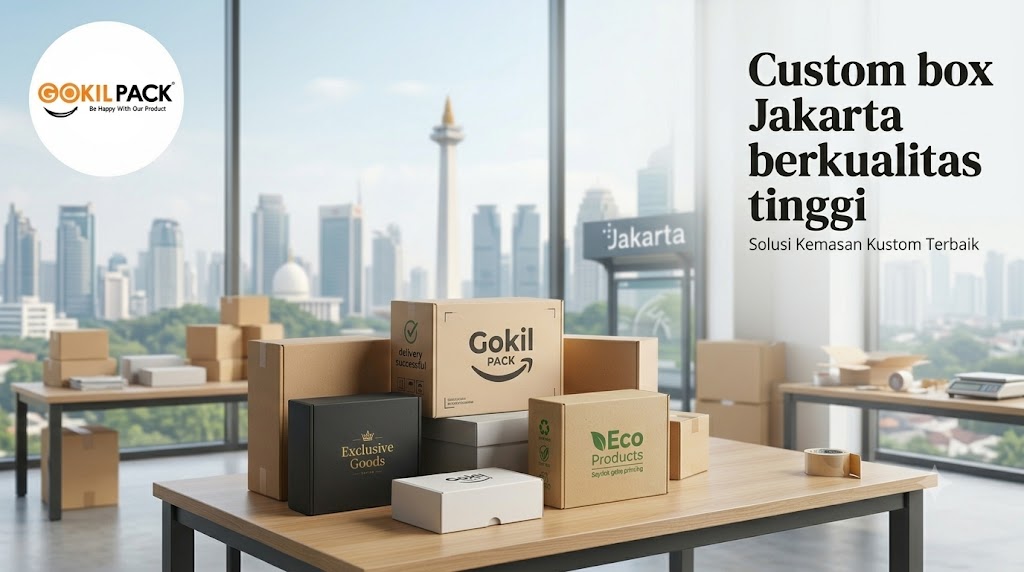 Custom box Jakarta berkualitas tinggi dari Gokil Pack - berbagai jenis kemasan custom untuk brand