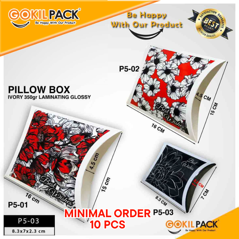 Dus Packaging Kotak Pillow Aksesoris Murah Box Serbaguna P5