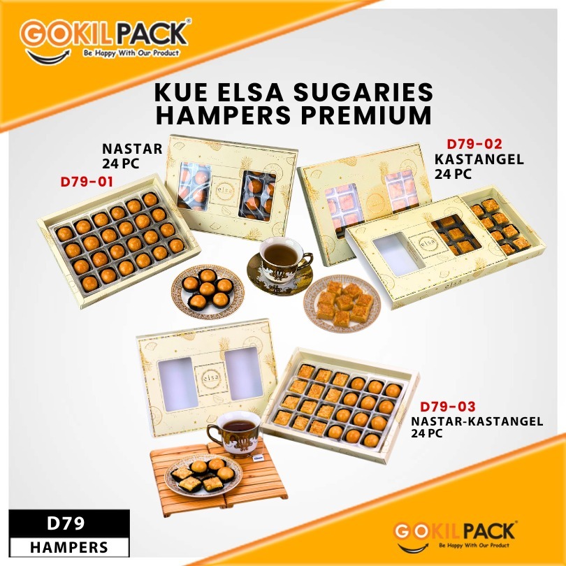 ELSA Paket Hampers Kue Nastar Premium 24 Pcs|untuk Hadiah |D79