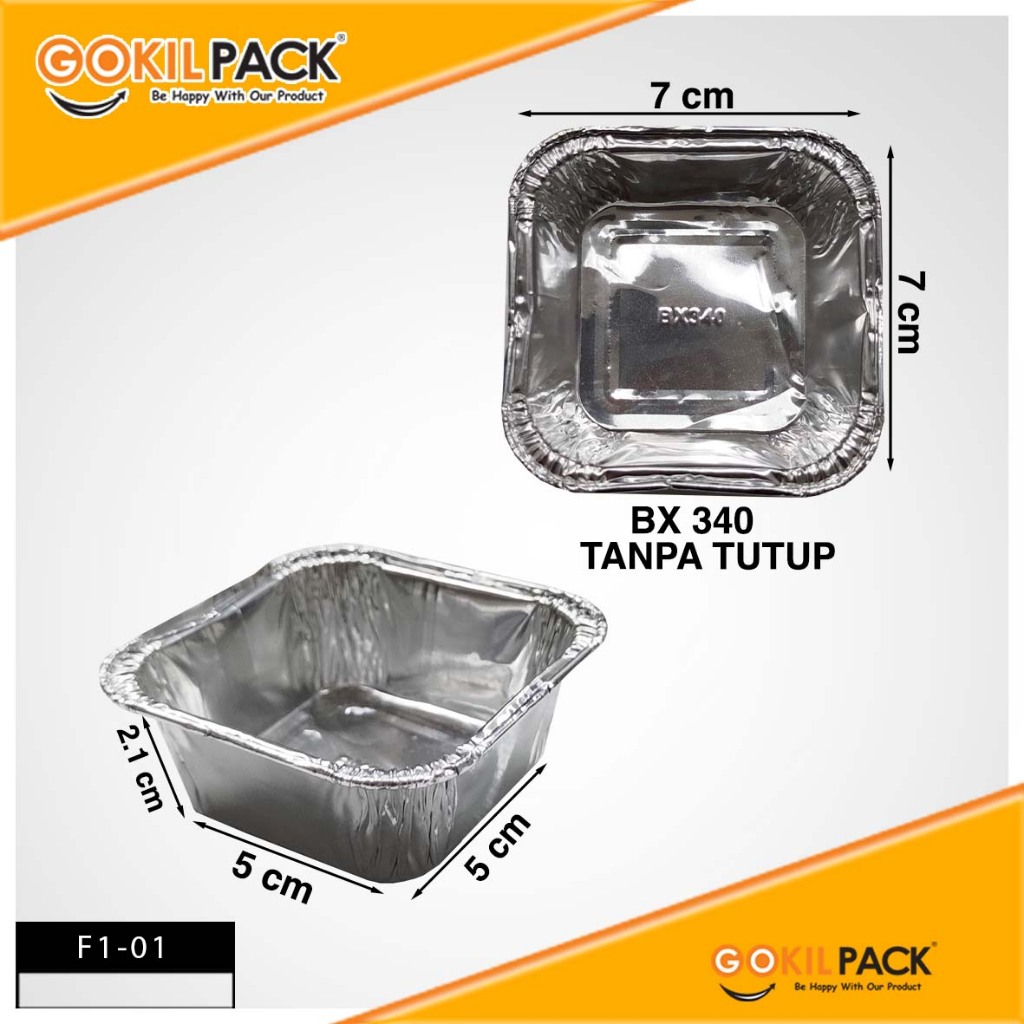 GOKILPACK - Alumunium Foil - Foil Tray  Wadah Alumunium Foil Baked Tray - F1 - Image 2