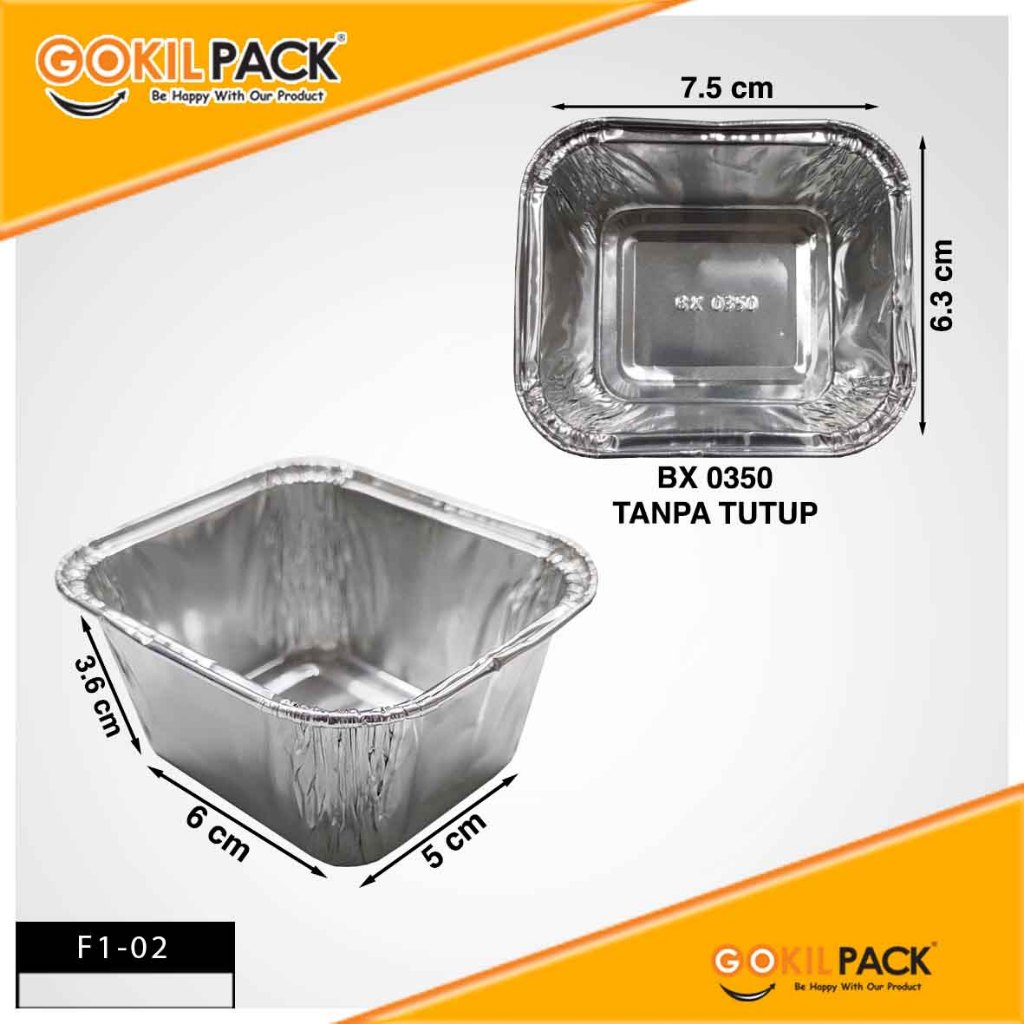 GOKILPACK - Alumunium Foil - Foil Tray  Wadah Alumunium Foil Baked Tray - F1 - Image 3