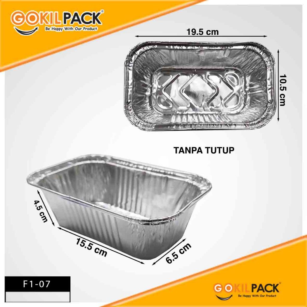 GOKILPACK - Alumunium Foil - Foil Tray  Wadah Alumunium Foil Baked Tray - F1 - Image 8