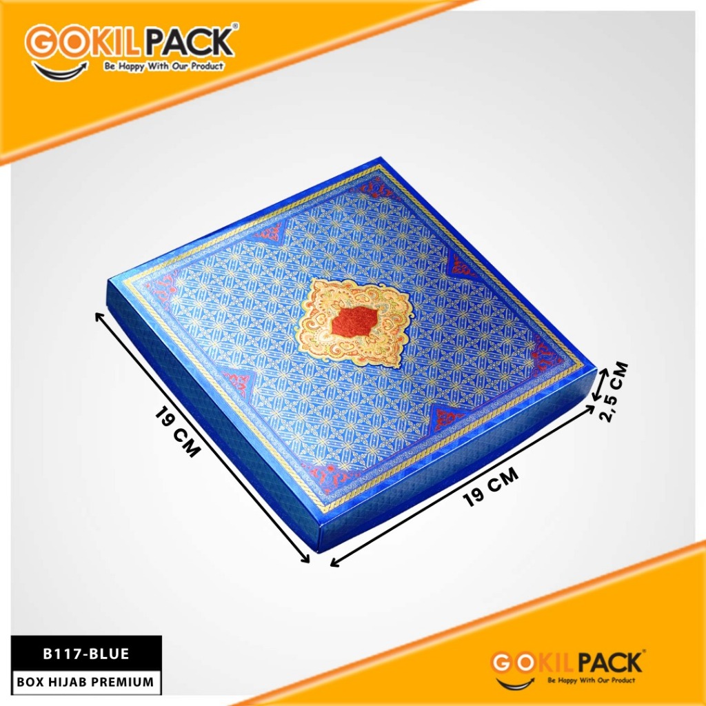 Box Hijab/Box Metalize B117 /Box Premium/Ukuran 19x19x2.5 cm - Image 3