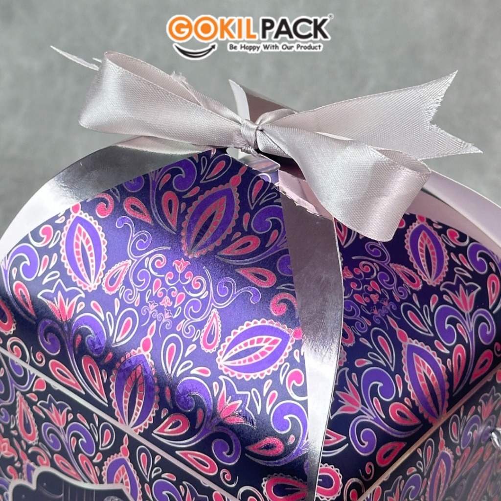 GOKILPACK - Box Kuba Metalize B116 - Wadah Toples 500 Gram Mewah - Kualitas Premium - Hadiah Spesial Ramadhan - Ukuran 15x15x21 cm - Ready Stock - Image 7