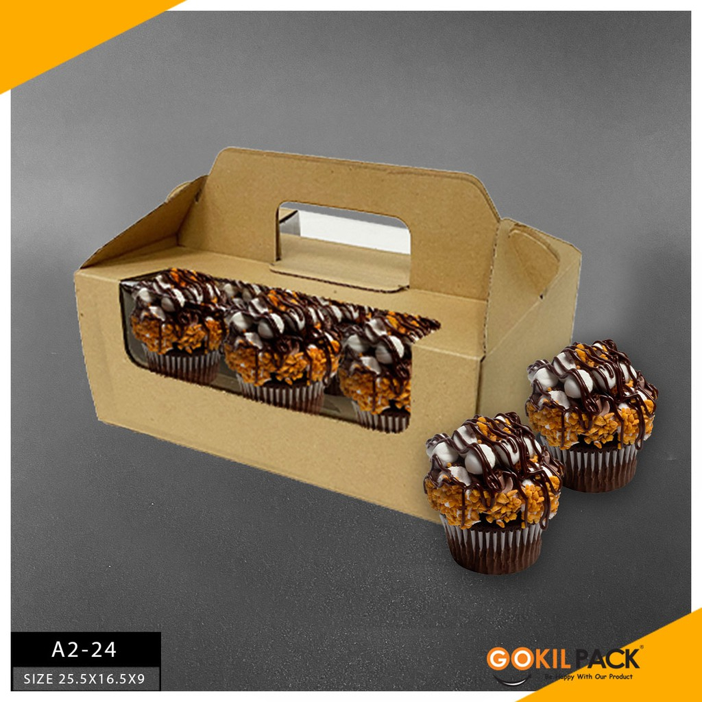 GOKILPACK - Cake Box Mika - Kotak Kue Mika Tenteng Uk 22.5x16.5x9 - B24 - Image 4
