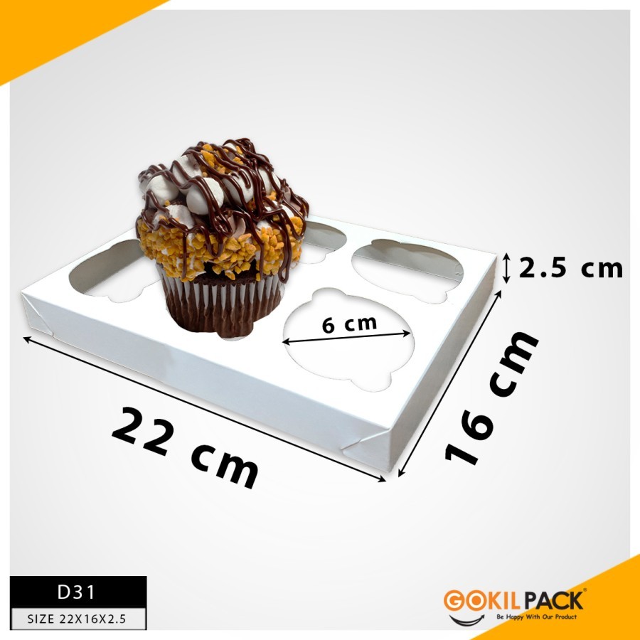 GOKILPACK - Cake Box Mika - Kotak Kue Mika Tenteng Uk 22.5x16.5x9 - B24 - Image 5