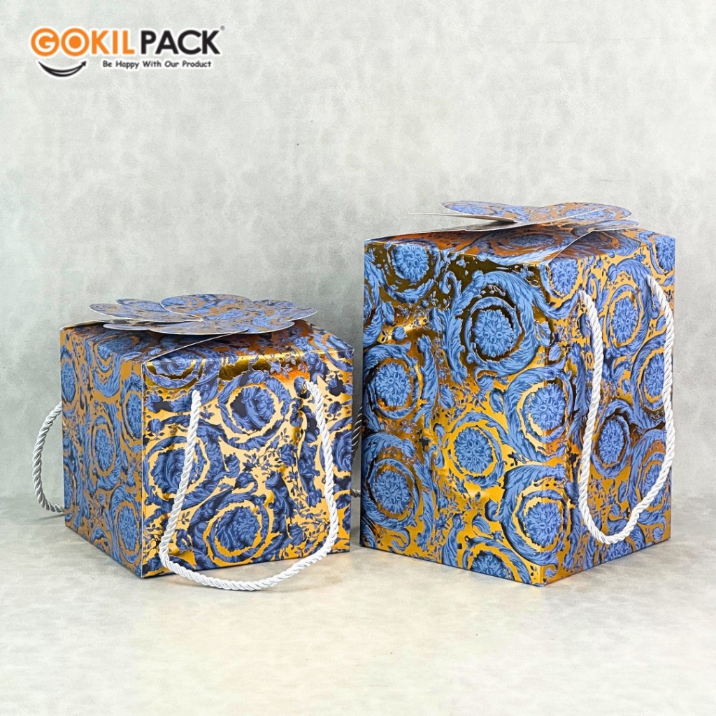 GOKILPACK - Clover Box Flower Brown| Wadah Box Toples | 500 Gram Mewah | B119 - Image 4