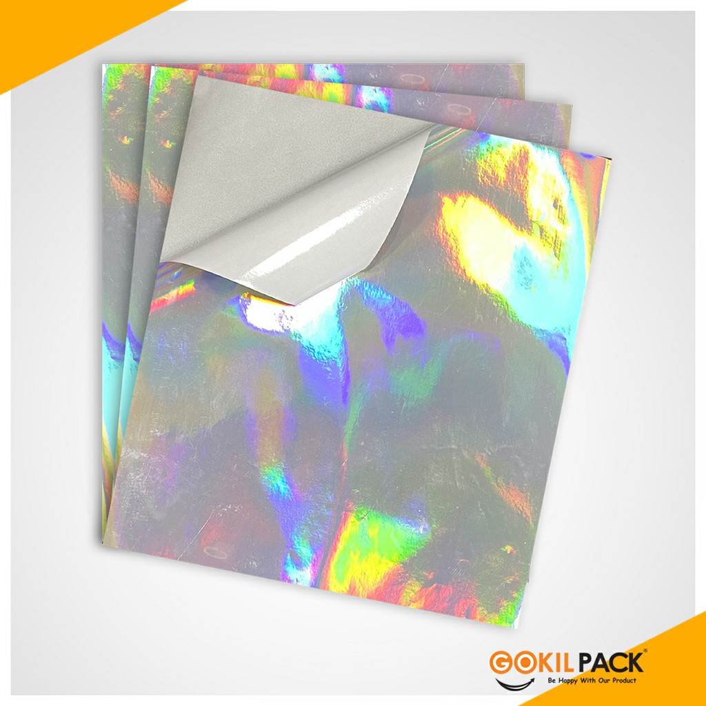 Stiker Hologram|Lembaran|Import|Label|Murah|Aksesoris|26X30CM|S18 - Image 2