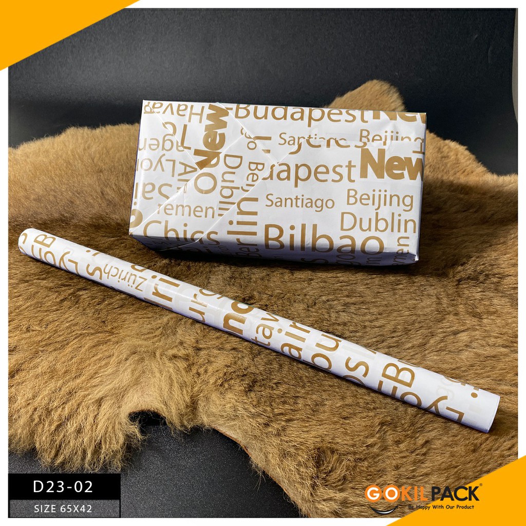 GOKILPACK - Wrapping Paper - Kertas Kado Art Paper 70 Gram - D23 - Image 3