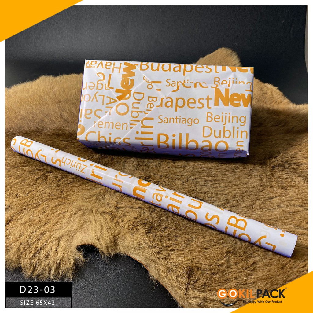 GOKILPACK - Wrapping Paper - Kertas Kado Art Paper 70 Gram - D23 - Image 4