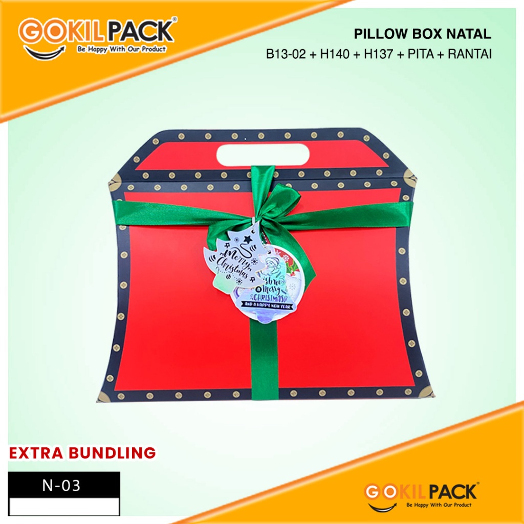 Gift Box - Pillow Box Natal - Tas Souvenir Special Merry Christmas - N-03 - Image 2