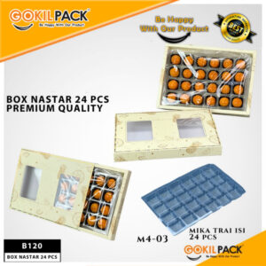 Box Nastar 24 Pcs Premium QualityDus Kue Nastar Coklat & Cake | Ivory 350gr |B120