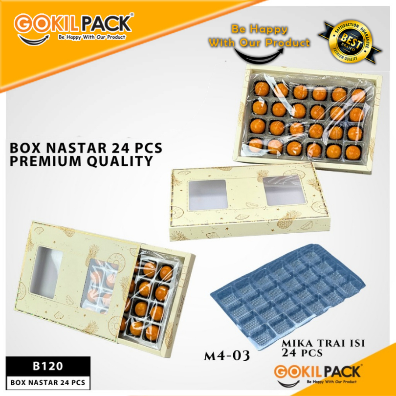Box Nastar 24 Pcs Premium QualityDus Kue Nastar Coklat & Cake | Ivory 350gr |B120