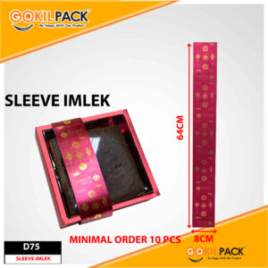 Paper Belt Imlek D75 | Sleeve Imlek Sincia | Hiasan Imlek | Bahan Metalize | Panjang 64 cm | Lebar 8 cm | Minimal Order 10 pcs | Ready Stock