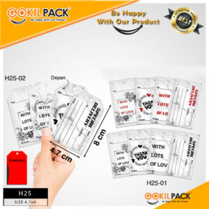 Hang Tag   Label baju - Hang Tag Motif 4,7x8 | H25