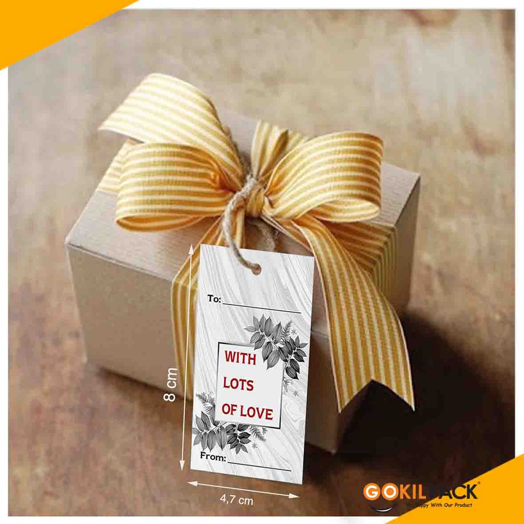 Hang Tag Label baju - Hang Tag Motif 4,7x8 | H25 - Image 3