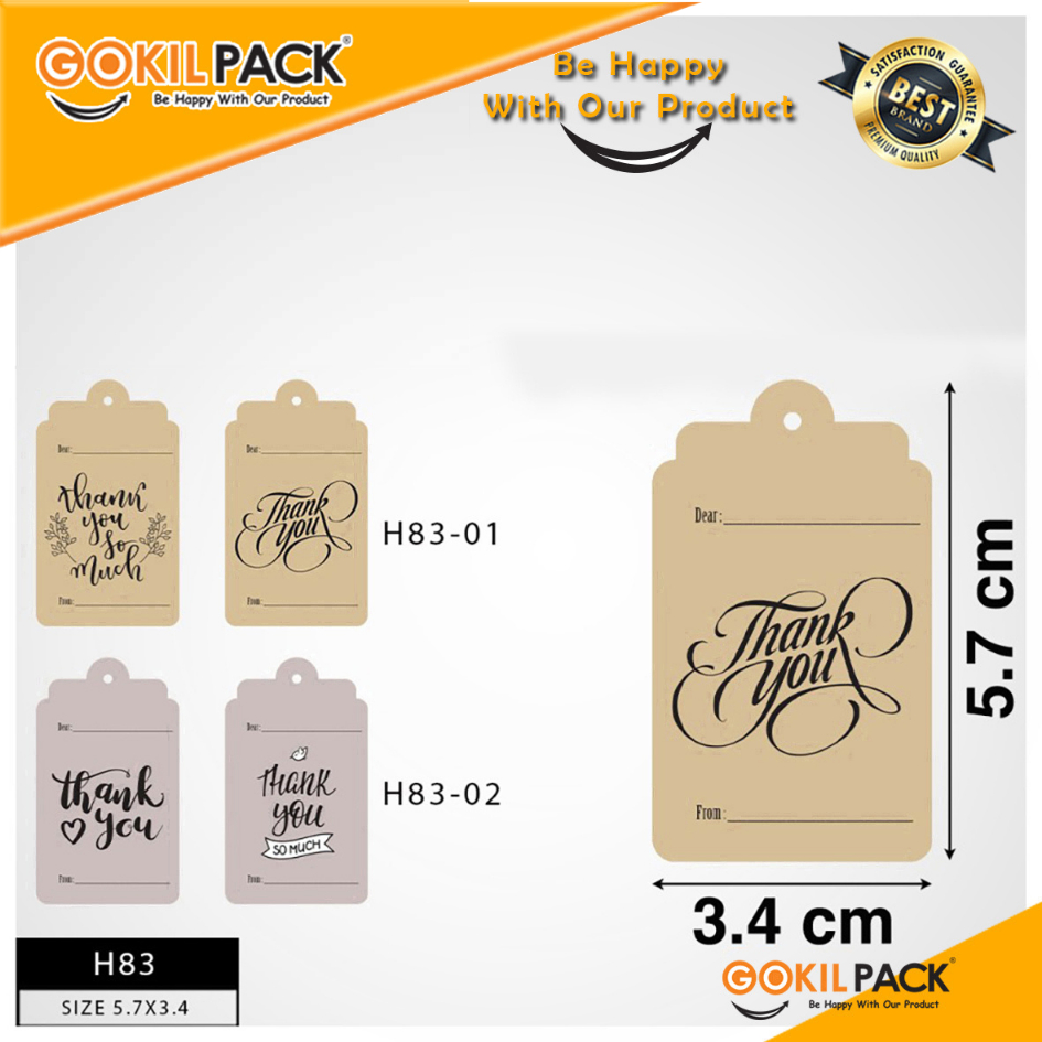 Hangtag-Hangtag Murah-Hangtag Thank You-Hangtag Terima Kasih-H83