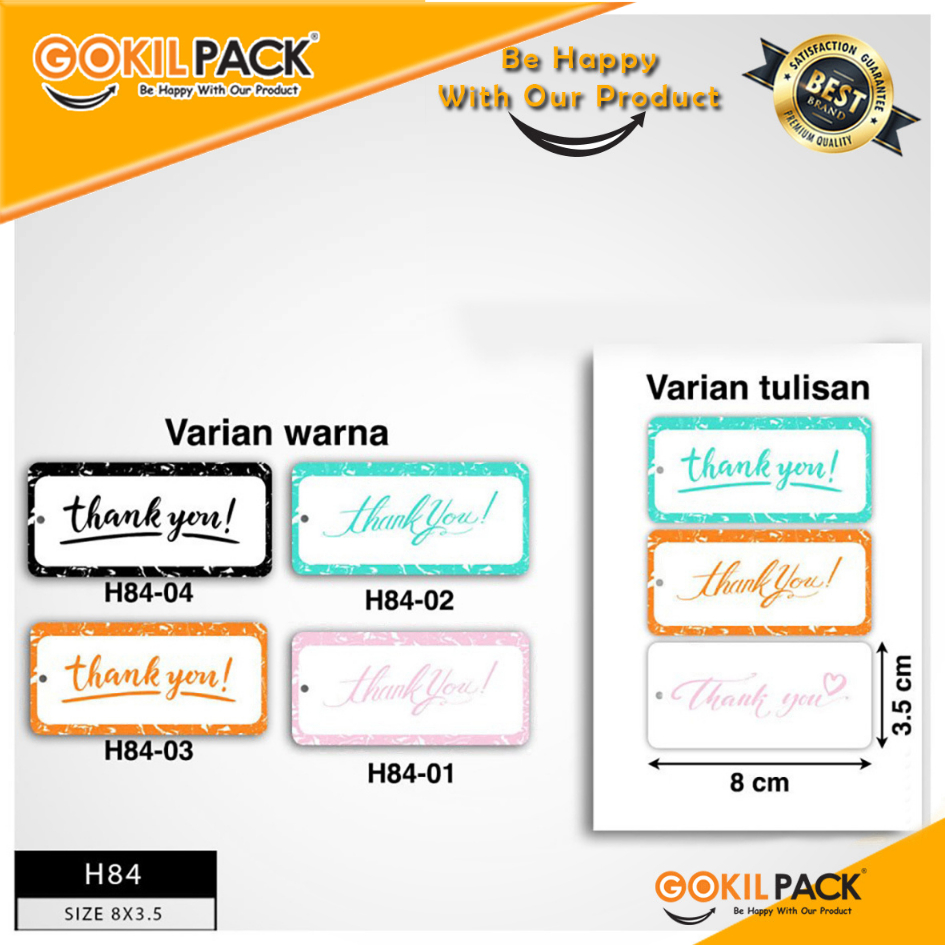 Hangtag-Hangtag Murah-Hangtag Thank You-Hangtag Terima Kasih-H84