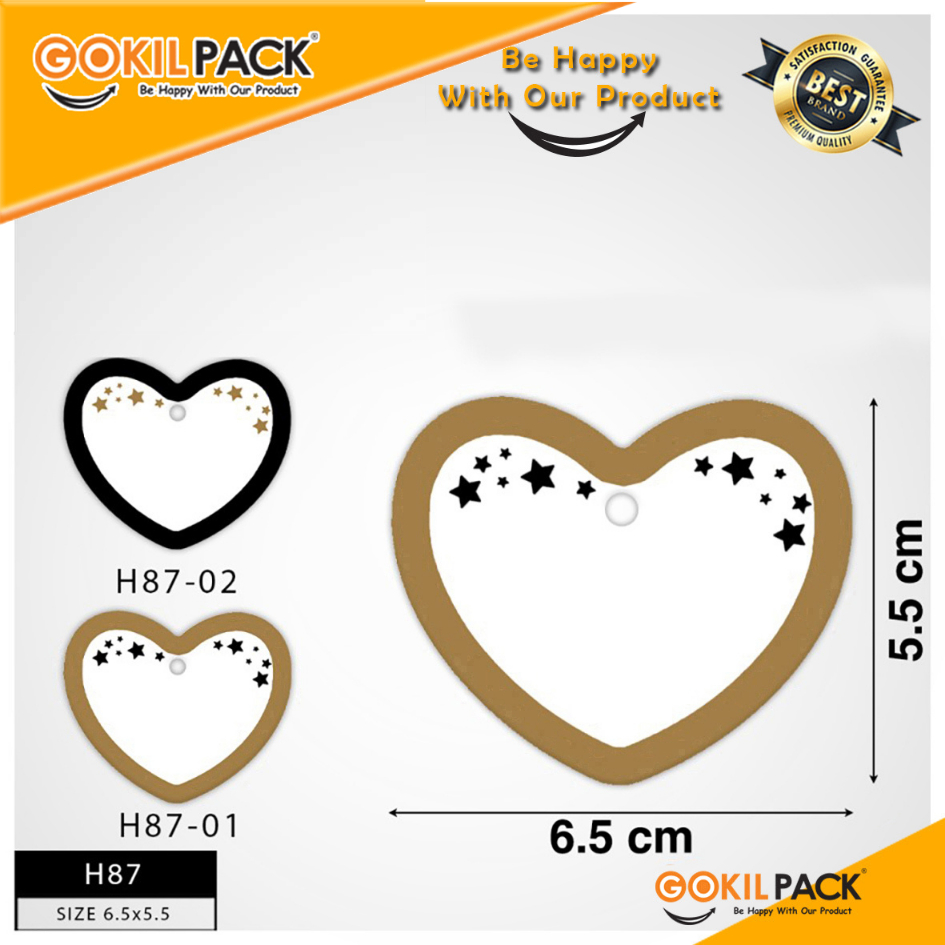 Hangtag|Hangtag murah|Hangtag Ivory|Hangtag Love|H87